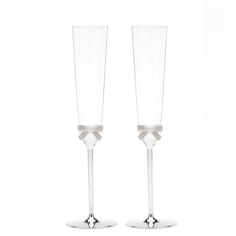 New in box, Kate Spade
new york Set of 2 Grace Avenue Toasting Flutes